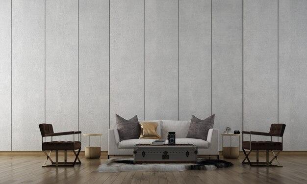  Интерьер квартиры с серыми обоями и стильной мебелью